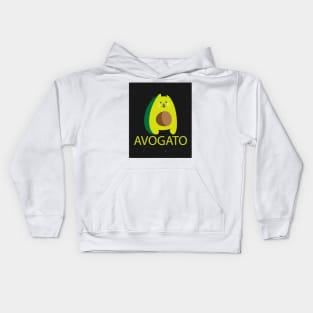 cat avogato Kids Hoodie